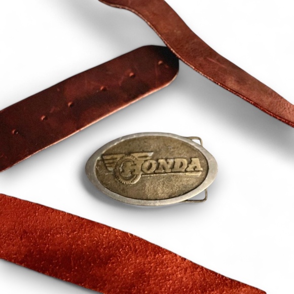 Vintage Honda Motorcycle Belt Buckle, Unisex removable, original condition - Picture 2 of 5